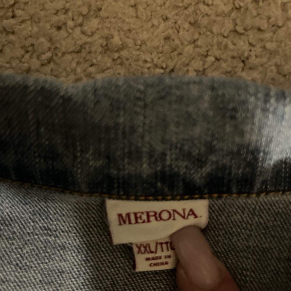Merona Blue Denim Jacket - Picture 3 of 4